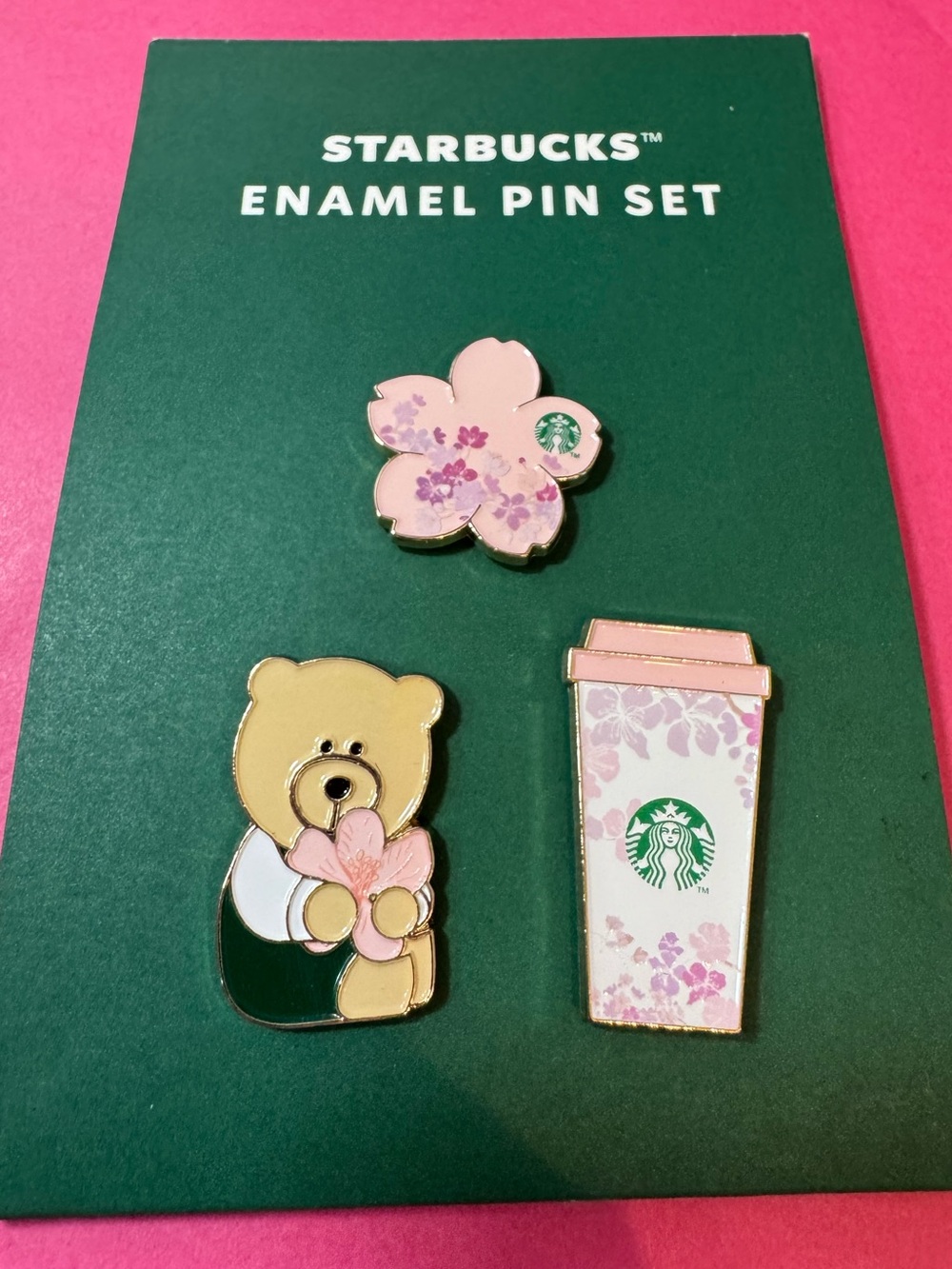 Limited Edition Cherry Blossom Bearista Enamel Pin Set- Spring 2026 - Picture 2 of 6